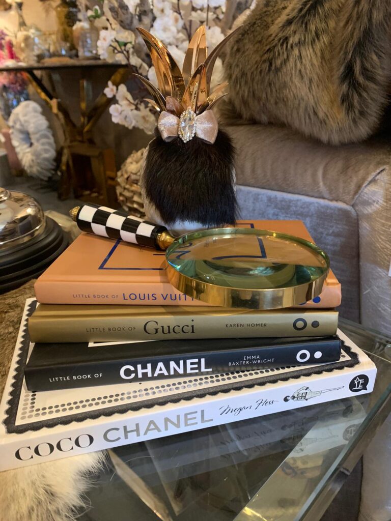 Set Salontafelboeken eric kuster stijl chanel met ananas en loep